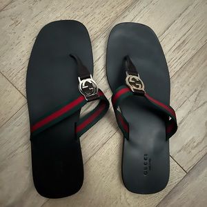 Gucci thing web sandals